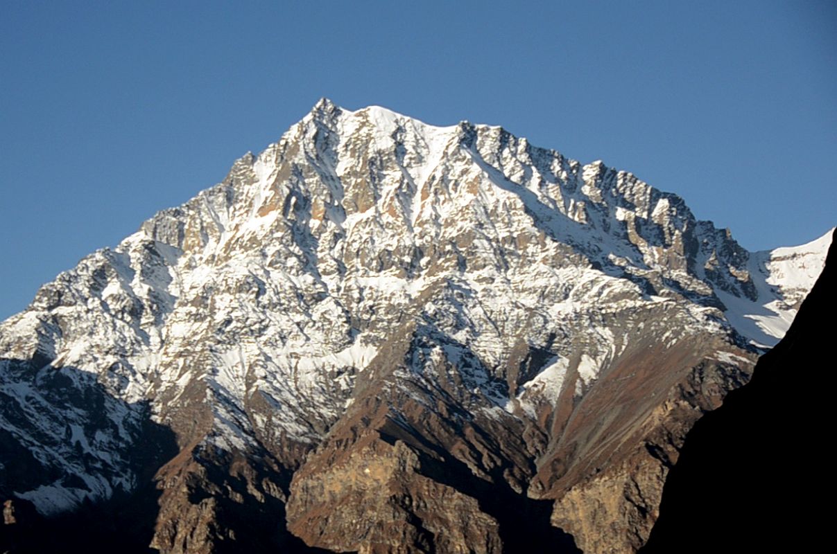 16 Pisang Peak Morning From Jhunam Camp On The Trek To Phu 